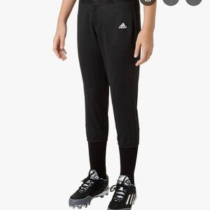 Adidas Kids Black softball Pants